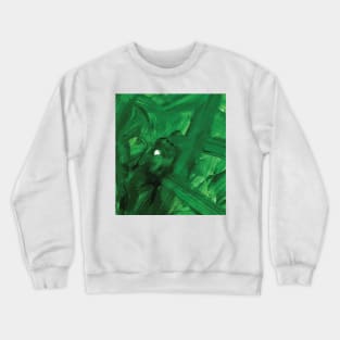 Green Acrylic Paint on Paper Crewneck Sweatshirt